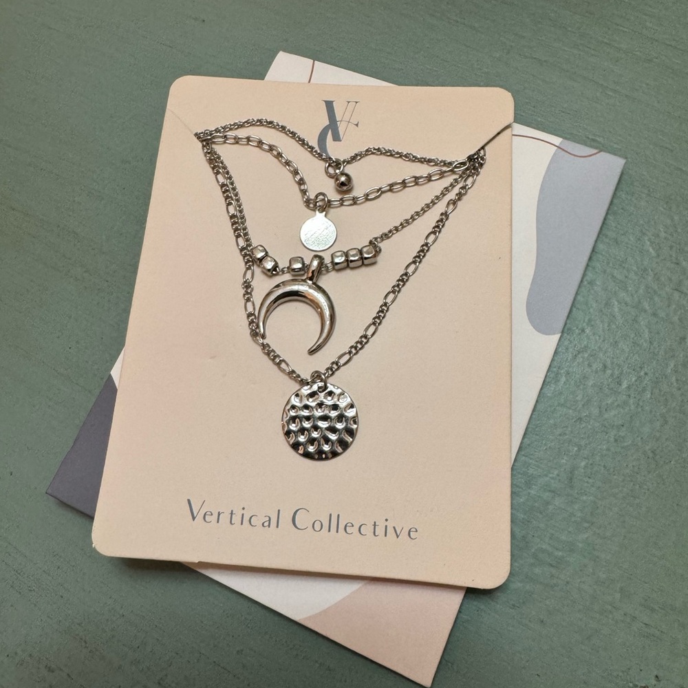 Set of layered necklaces NWT